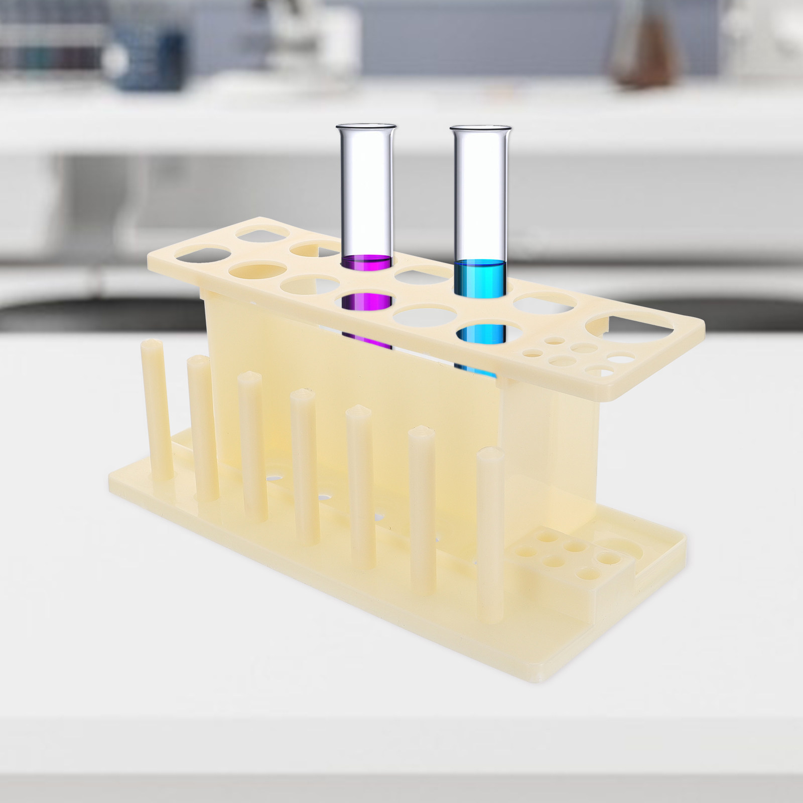 Lab Equipment - Suportes para tubos de ensaio, prateleira