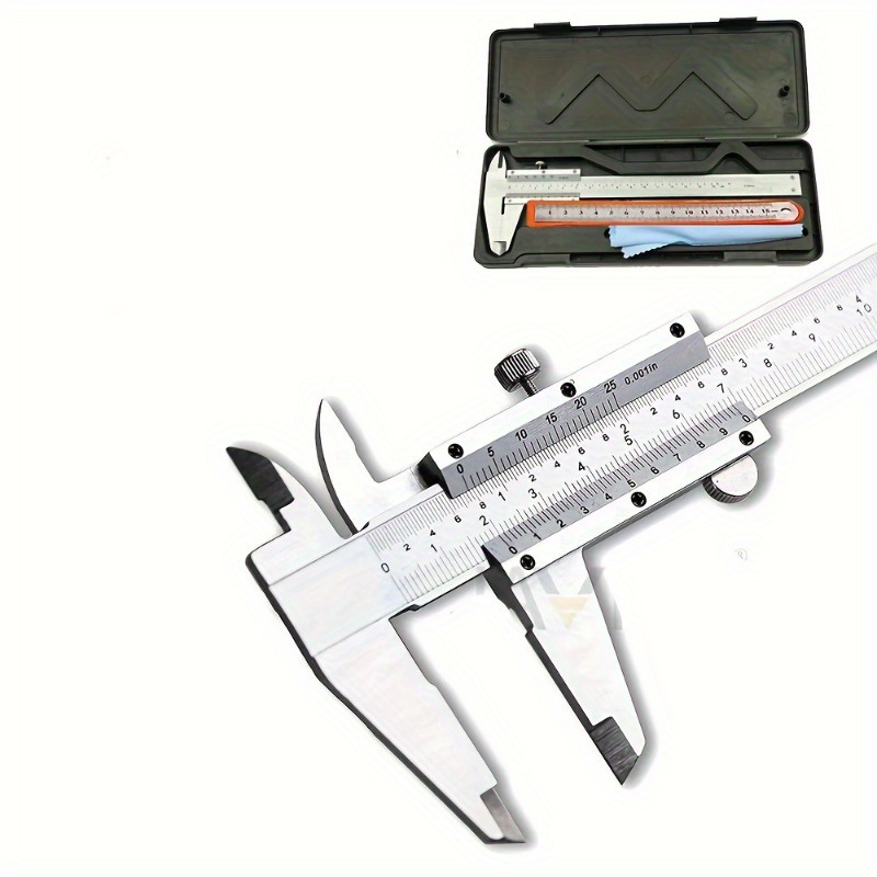 Digital Caliper 150Mm Stainless Steel - 1/2 Peças Paquímetro Manual Deslizante Durável
