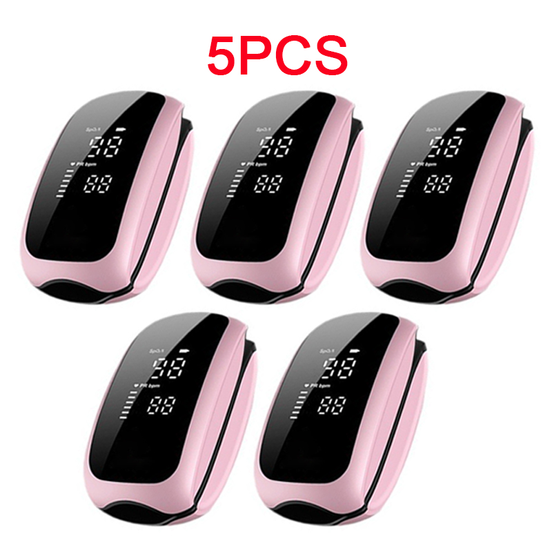 Pulse Oximeter Fingertip Rechargeable - Kit com 5 Oxímetros de Dedo