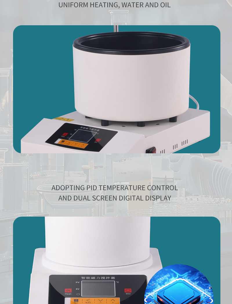 Lab Magnetic Stirrer Hot Plate - Novo Agitador Magnético Elétrico com Placa