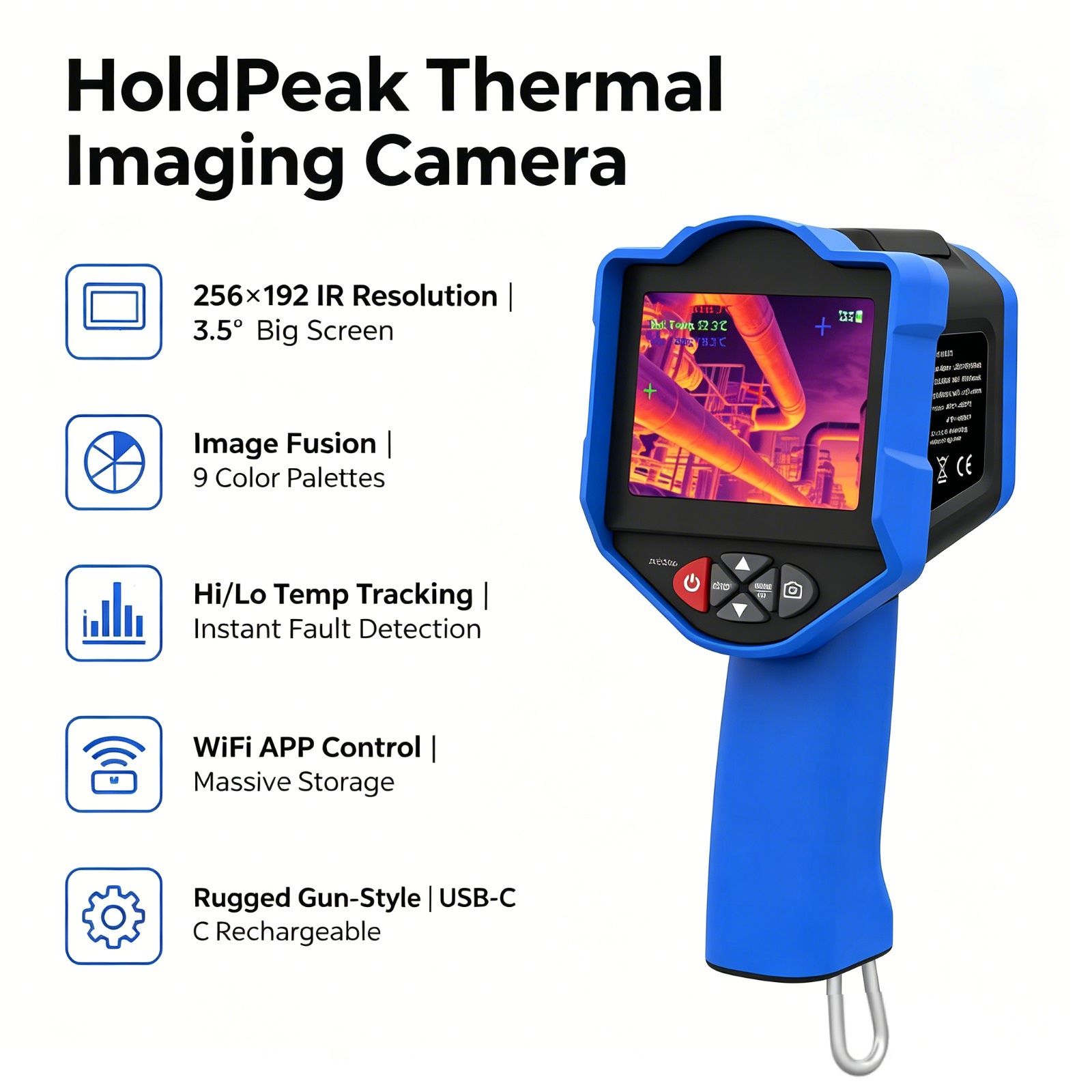 Thermal Imaging Camera Pcb Repair - Câmera Termográfica HoldPeak 256x192 IR 50mK