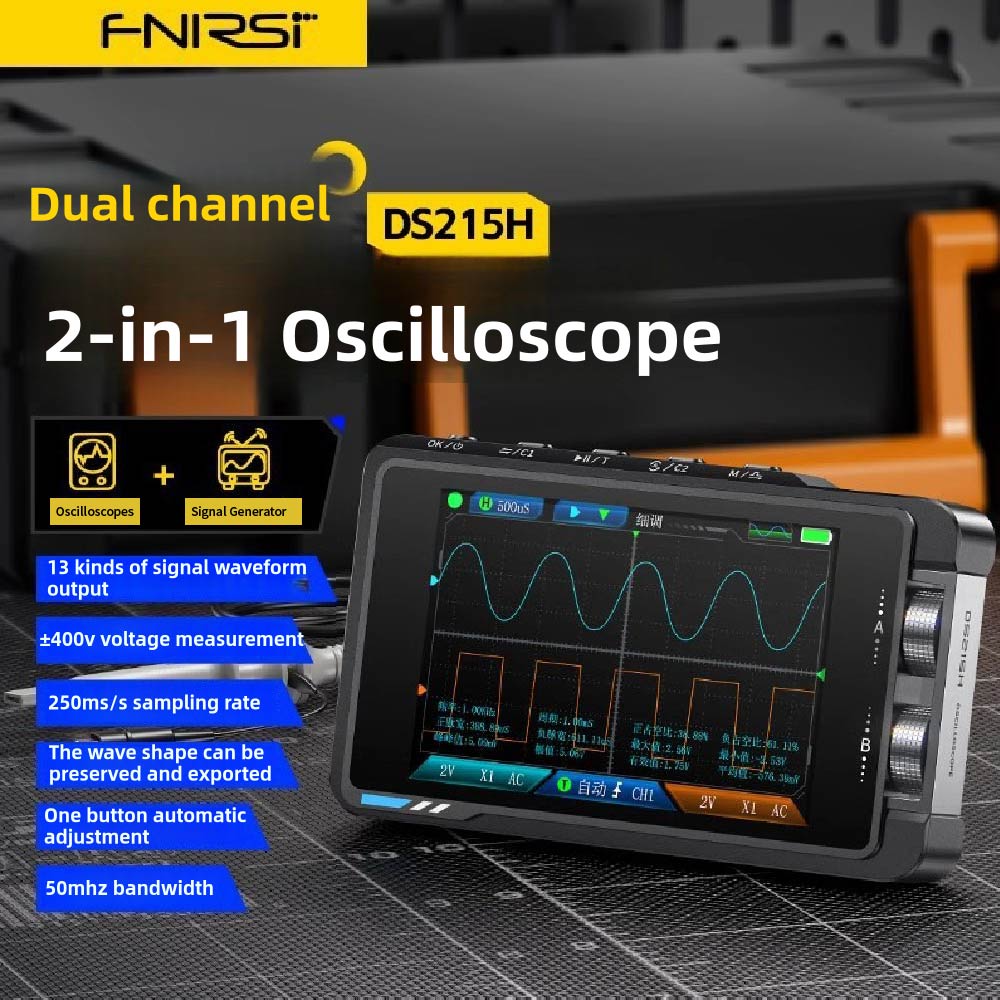 Osciloscópio Digital Portátil  - Fnirsi Digital Oscilloscope Handheld avaliação e preço