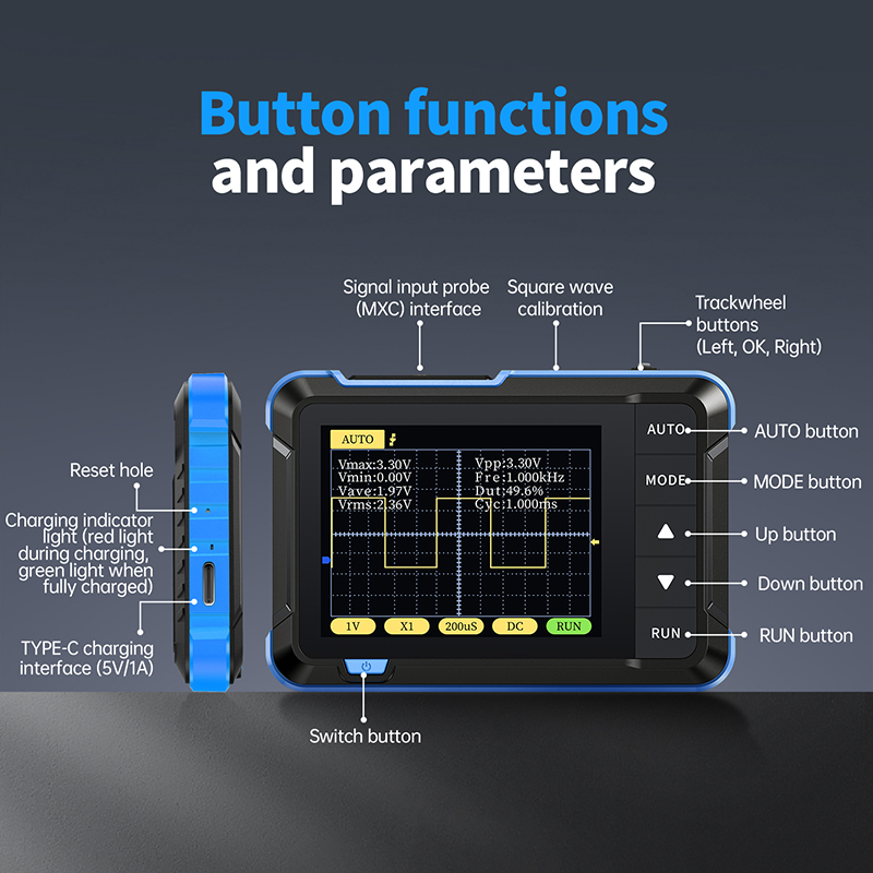 FNIRSI DSO152 Mini Osciloscópi - Fnirsi Digital Oscilloscope Handheld avaliação e preço