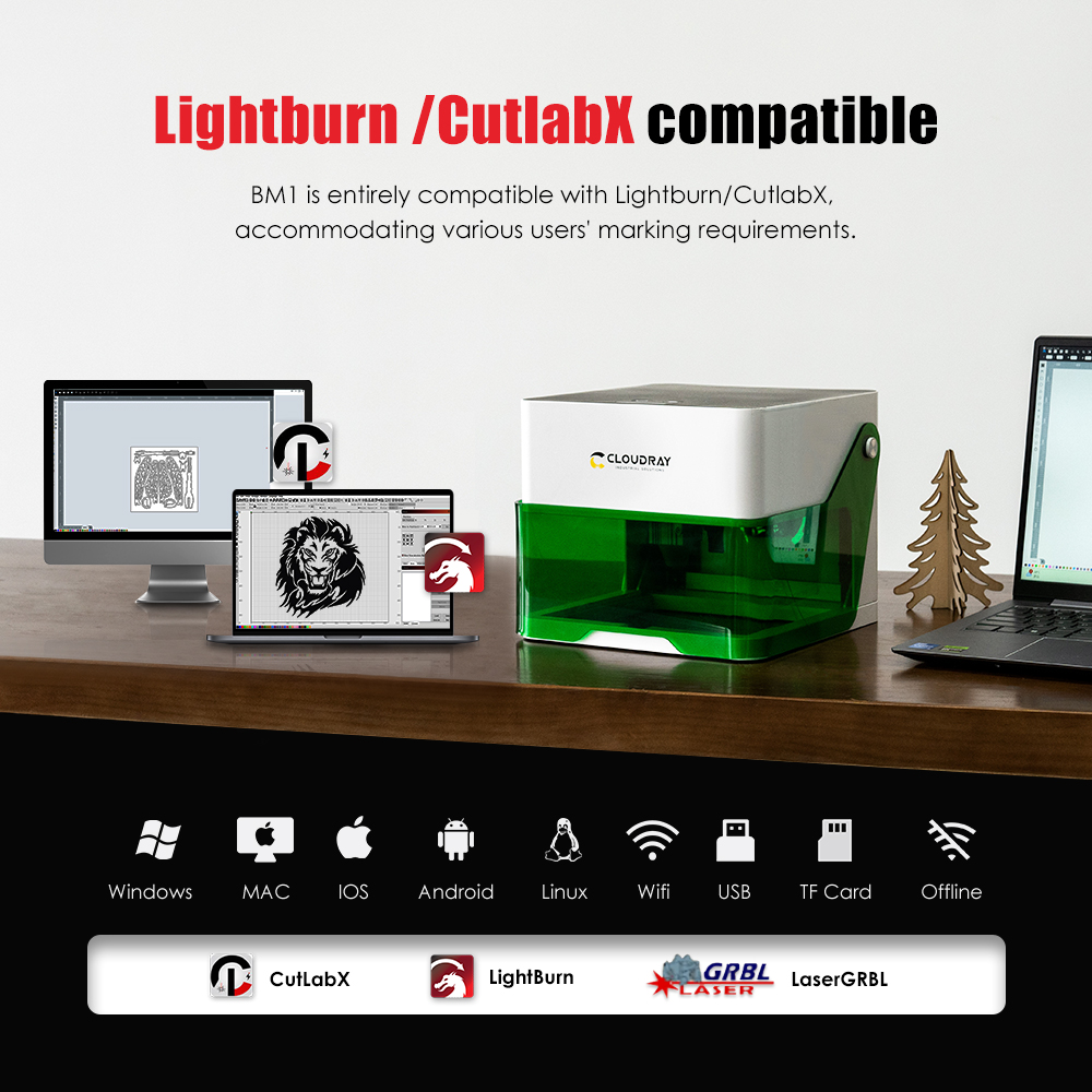 Cloudray 5000mw cnc mini grava - Fiber Laser Marking Machine 30W avaliação e preço