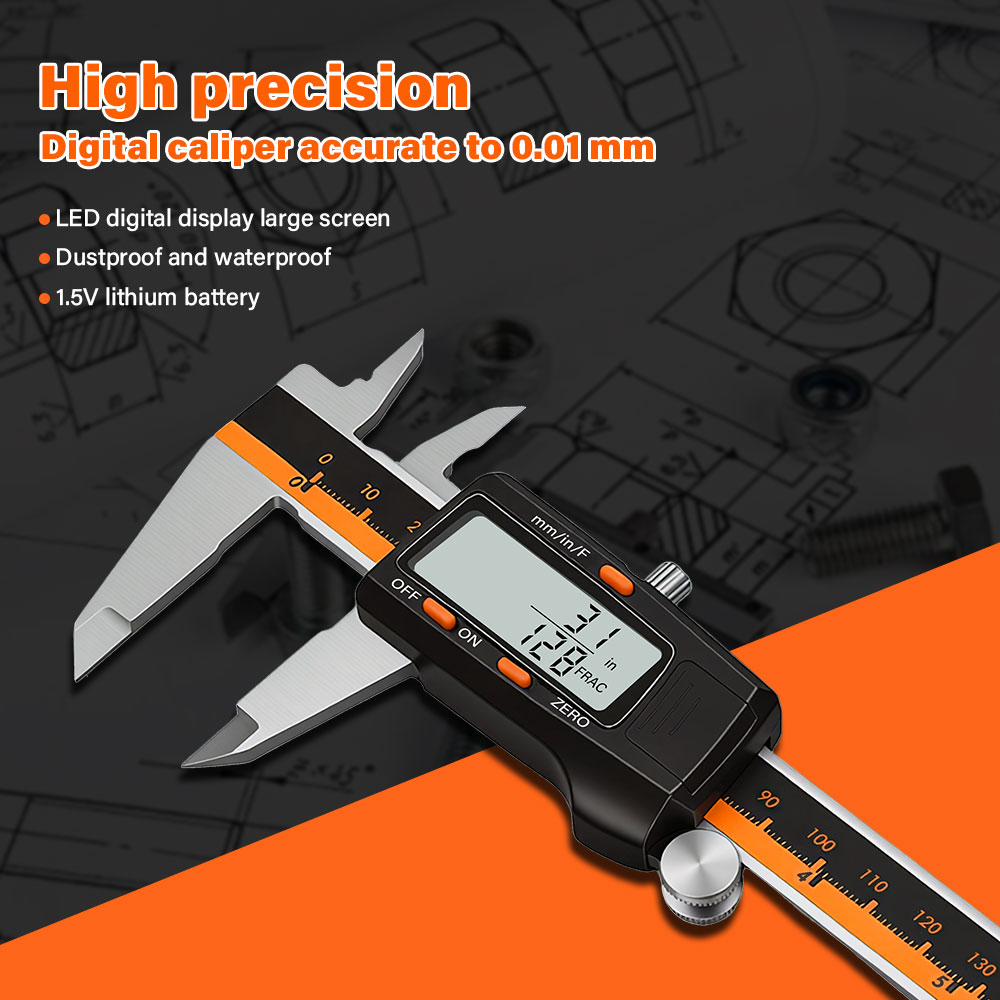 Paquímetro Digital de Aço Inox - Digital Caliper 150Mm Stainless Steel avaliação e preço