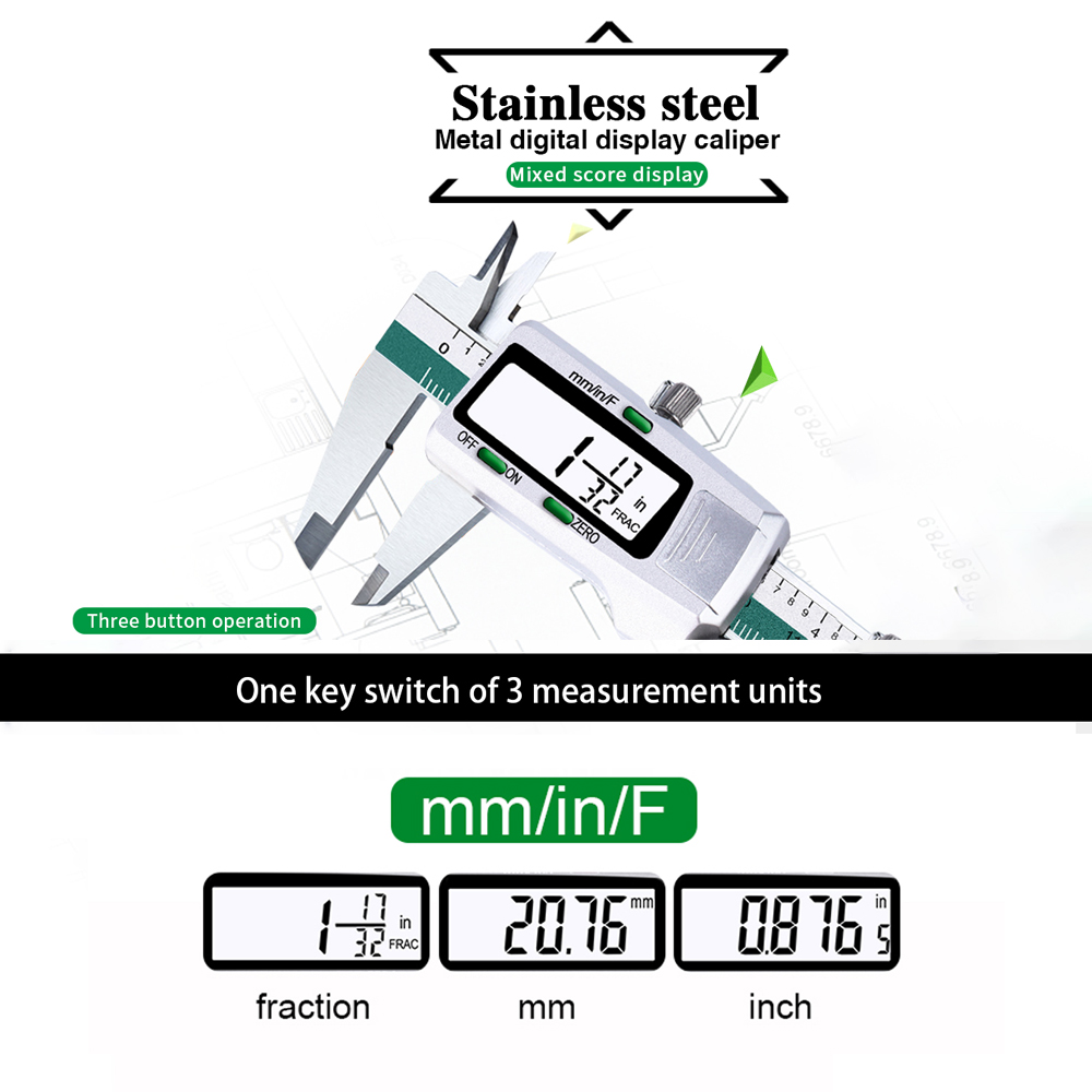 Aço inoxidável Eletrônico LCD  - Digital Caliper 150Mm Stainless Steel avaliação e preço