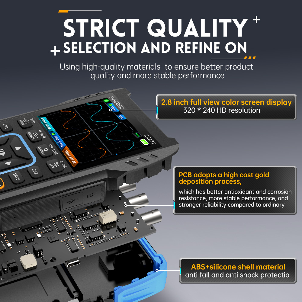 FNIRSI 2C23T Multímetro oscilo - Fnirsi Digital Oscilloscope Handheld avaliação e preço