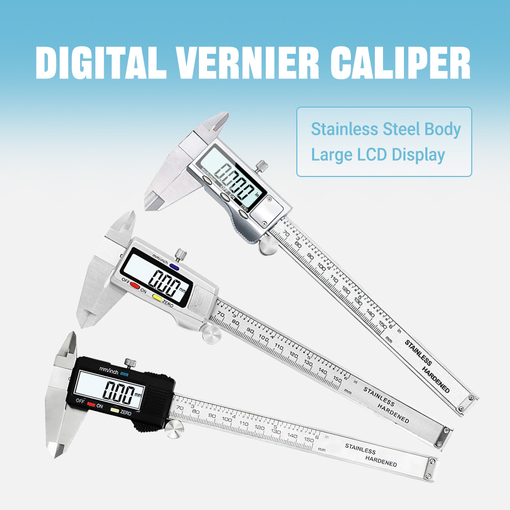 Paquímetro Eletrônico de 6 Pol - Digital Caliper 150Mm Stainless Steel avaliação e preço