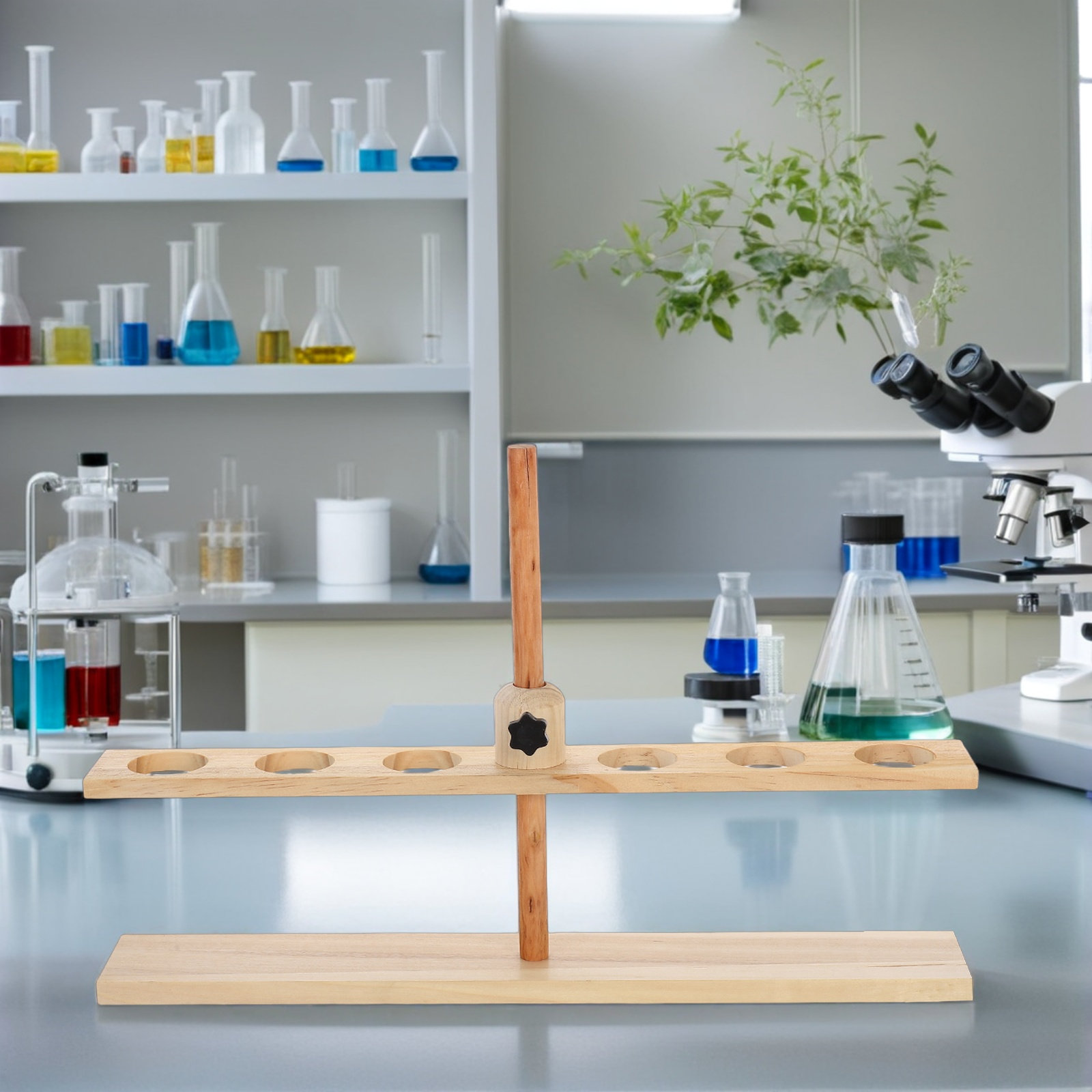 Suporte de Funil de Madeira co - Lab Equipment avaliação e preço